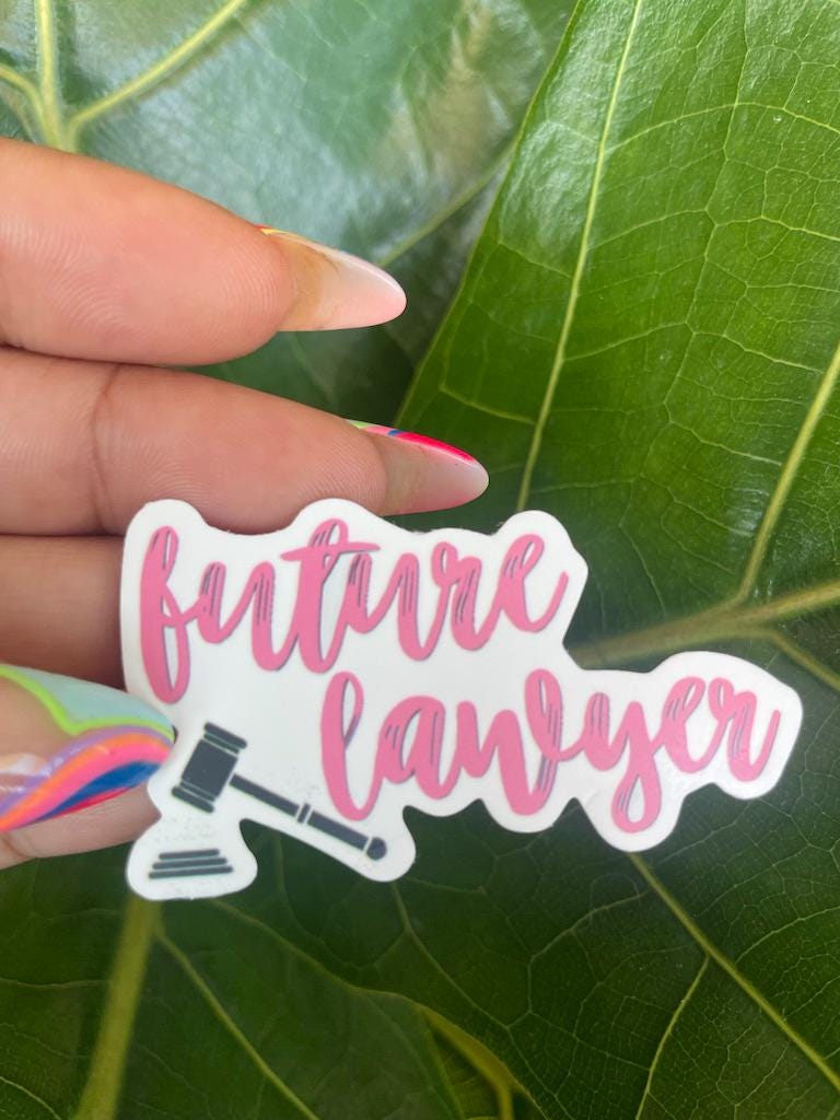 Future Lawyer Law School Sticker | Law School Sticker | Future Lawyer Sticker