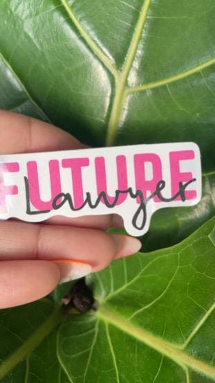 Future Lawyer | Law School Sticker | Future Lawyer Sticker