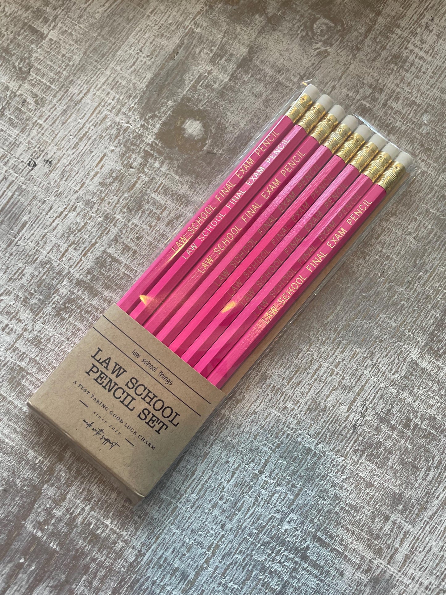 Law School Final Exam Pencil Set | Law School Pencils | Pencils for Law School Final Exams | Law school gift, law student gift