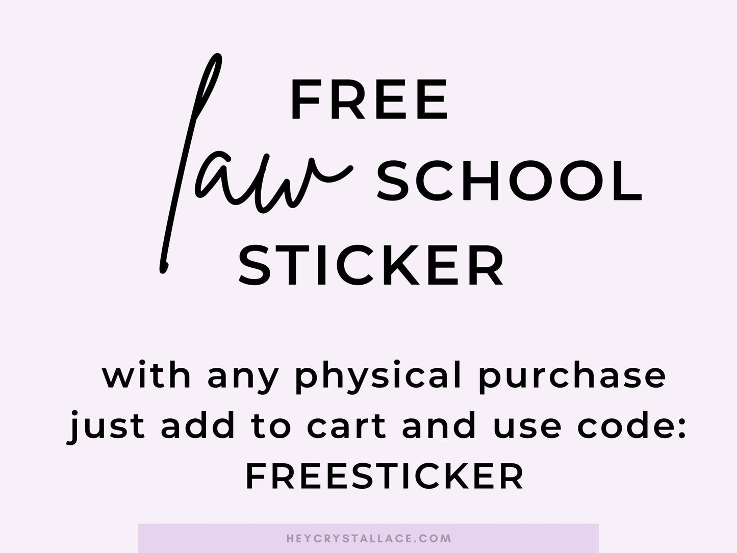 Law | Law School Sticker | Future Lawyer Sticker